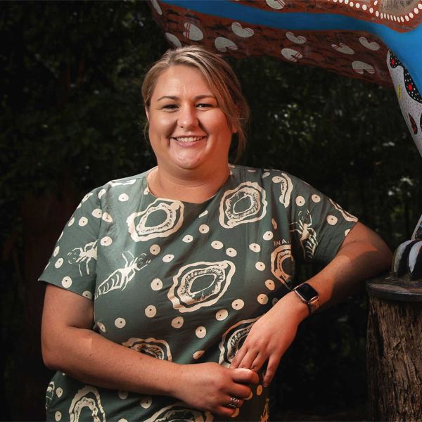 Proud Worimi woman looking at the camera. From Ma & Morley Scholar to Changemaker.