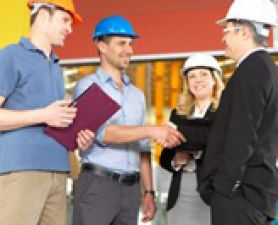 Group of adults in safety vests on site. UON health and safety update