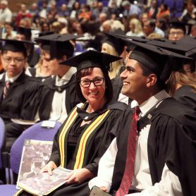 Graduation. Students to celebrate degree achievement