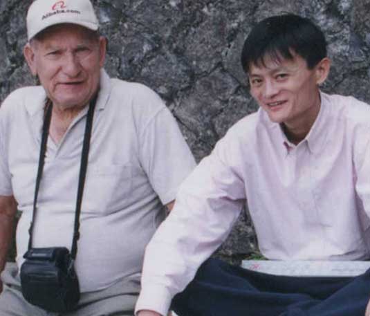 Ken Morley with Jack Ma 