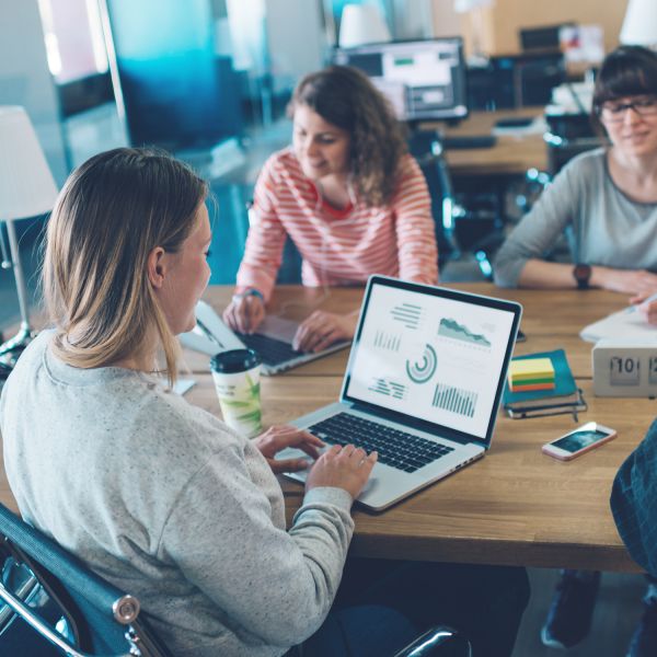 Students studying. New postgraduate programs for jobs of the future