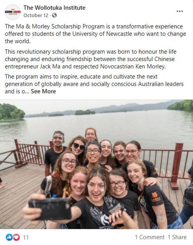 Ma Morley social media post