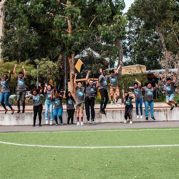 Picture of Uni Crew members at Park on the Hill