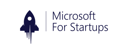 Microsoft for Startups logo of a rocket