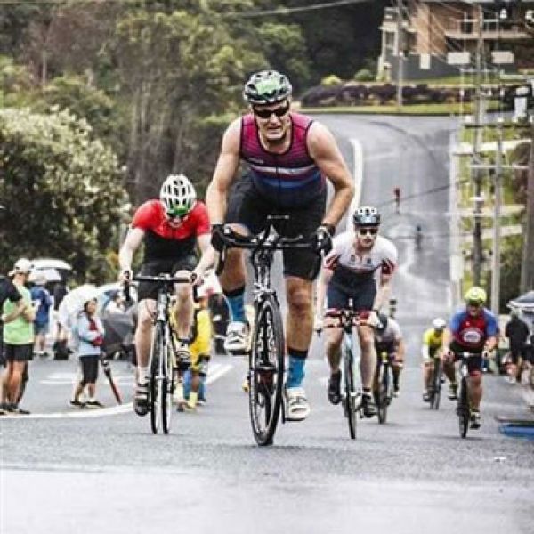 Alumnus Michael Ulph training for the Ironman Challenge.. Challenge accepted: Supporting Aboriginal and Torres Strait Islander students.