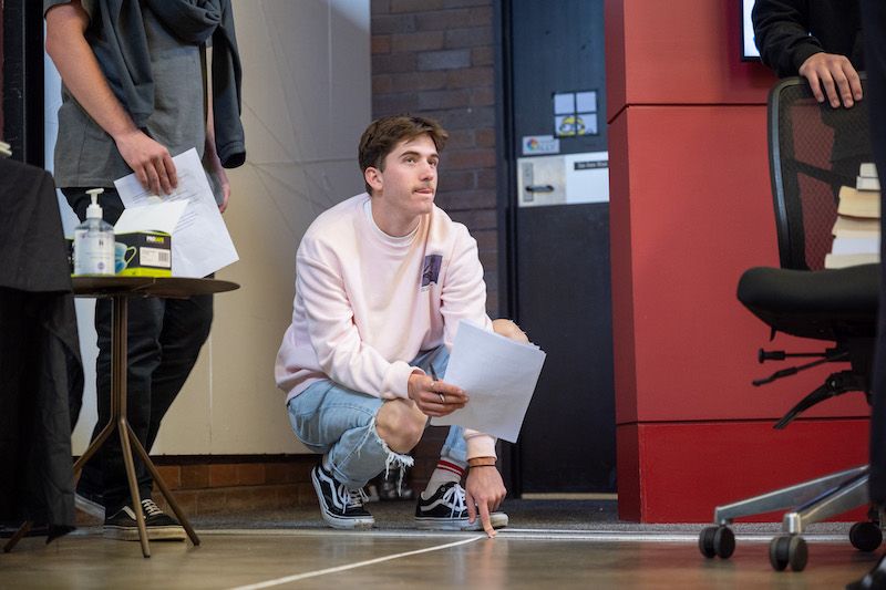 Construction student during intensive workshop