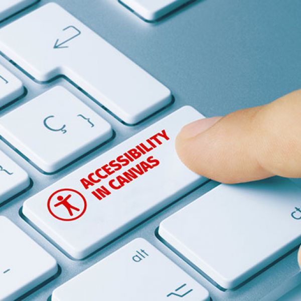Text Accessibility displayed on enter key of a keyboard - Accessibility in Canvas