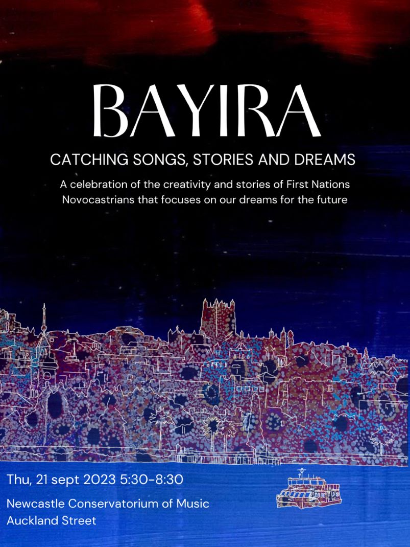 Bayira: Catching songs, stories and dreams An artsit's interpretation of of Newcastle's river front with ferry