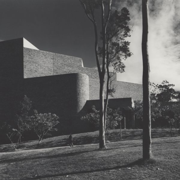 A black and white photo of the Great Hall in 1973