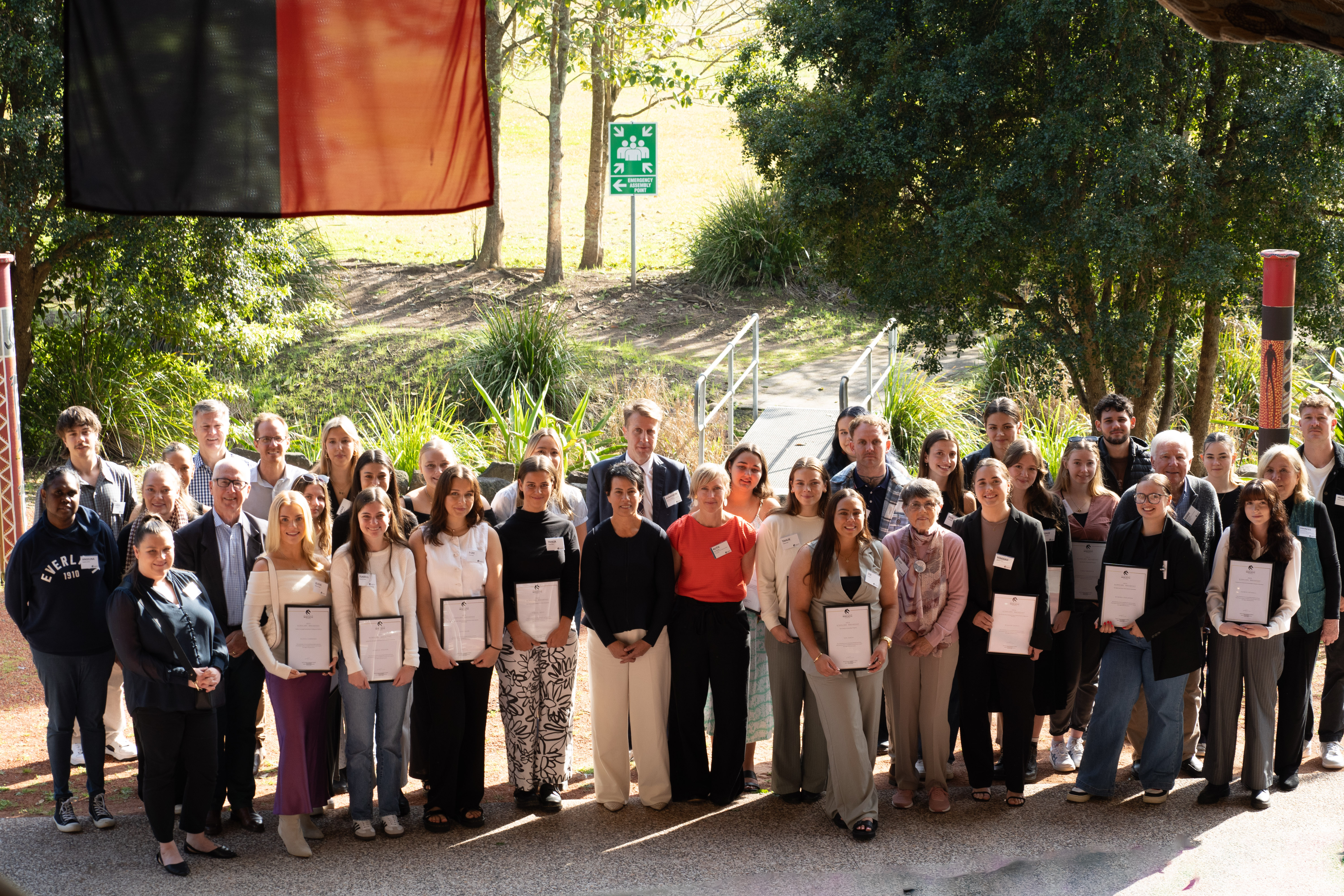 Scholarship recipients at Wollotuka's Scholars Breakfast