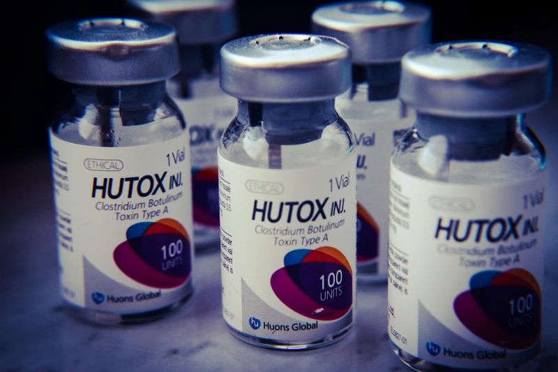 Five vials of Hutox a form of Botox