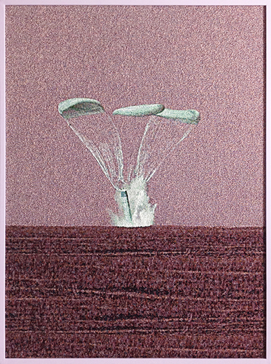 The sea is going down (2014) Photo-tapestry, 66cm x 80cm (framed), Edition of 5, $1,300 The sea is going down (2014) Photo-tapestry, 66cm x 80cm (framed), Edition of 5, $1,300