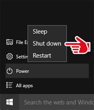 Windows 10 shut down