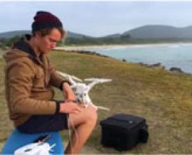 . Student’s drone delivery video makes a real splash