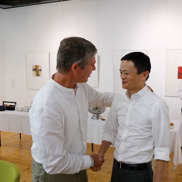 David Morley with Jack Ma