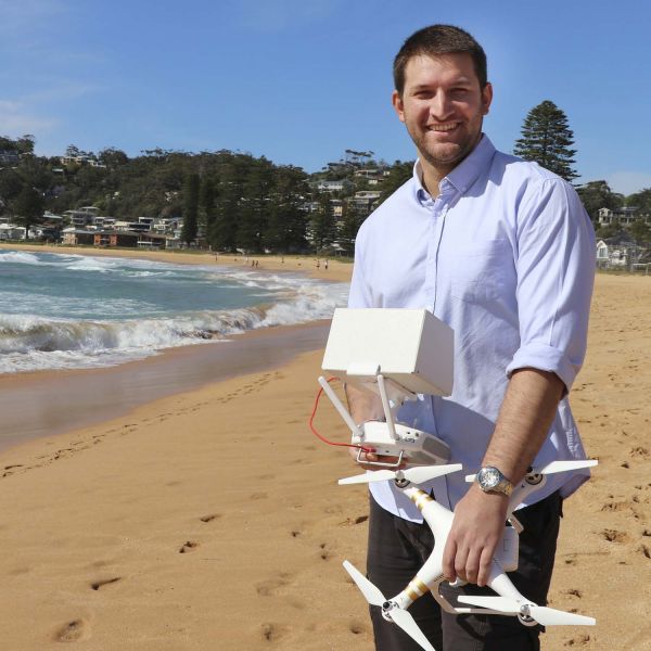 Dr Vincent Raoult. Drones provide a new perspective into shark behaviour.