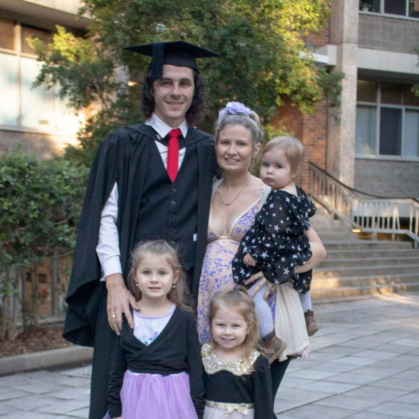 Logan Baker and his family