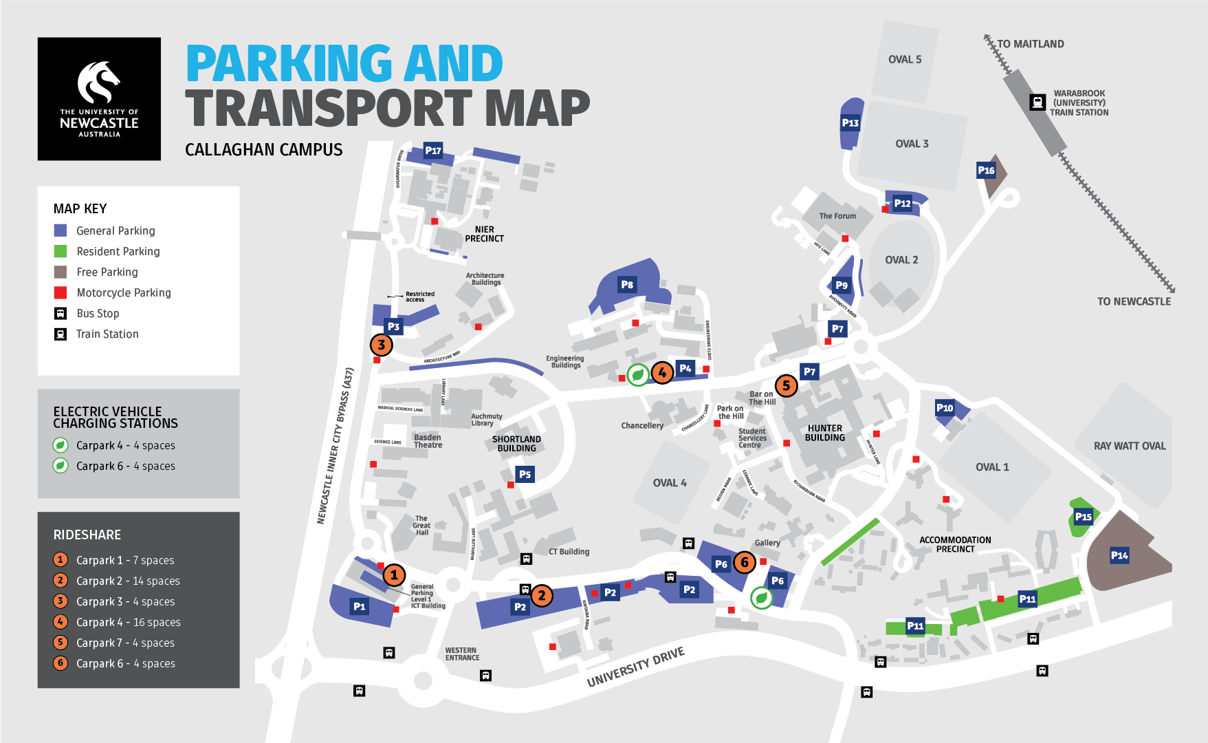 Parking and Transport Map
