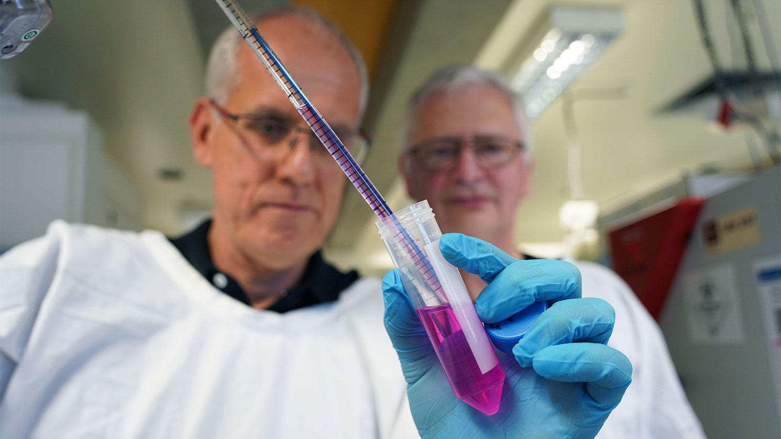 Professors Hubert Hondermarck and Jim Denham Professor Hubert Hondermarck and Professor Jim Denham