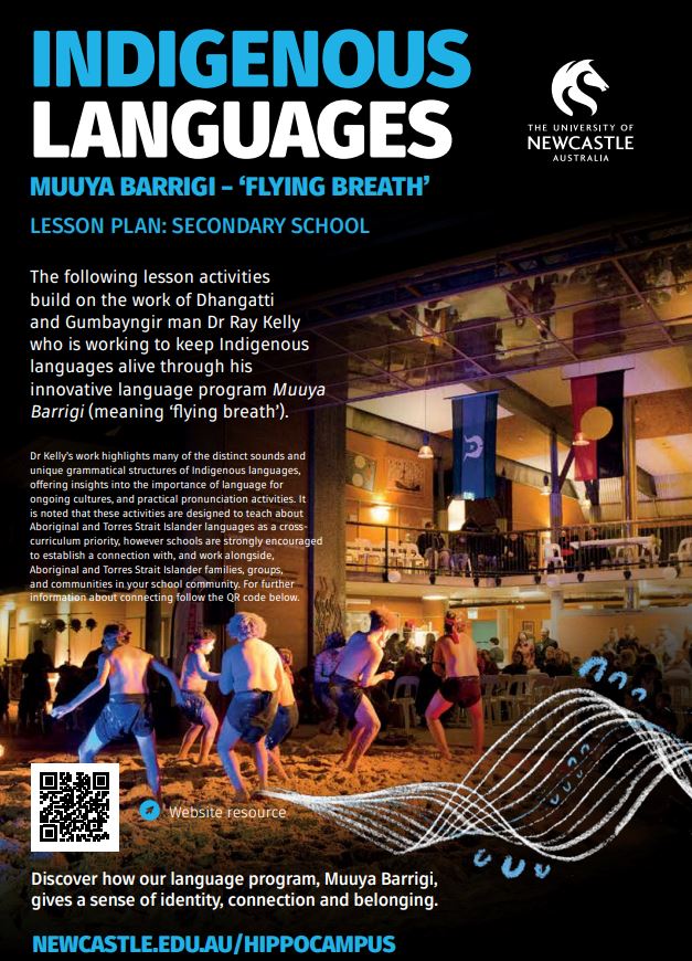 The cover of an Indigenous Language lesson plan