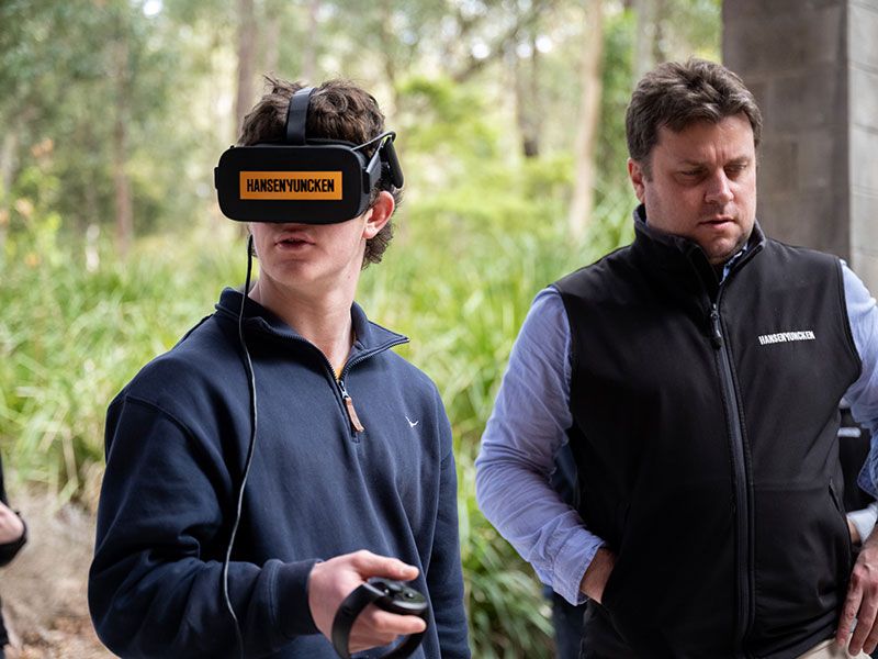 Construction students