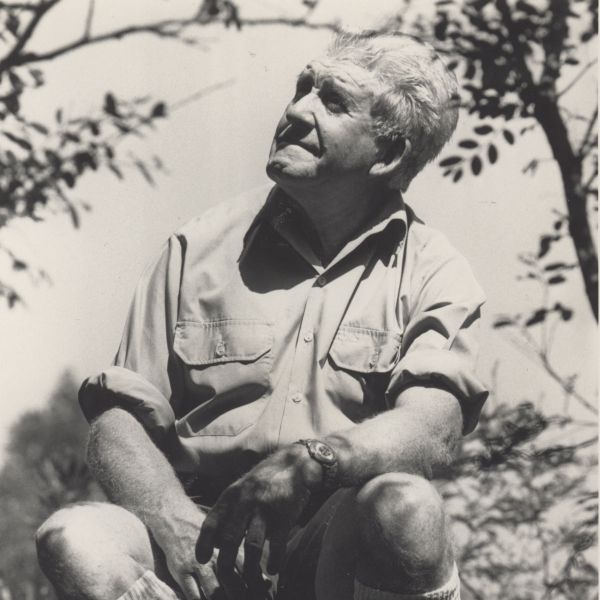 Dr Donald Livingstone McNair was a passionate conservationist and self-taught botanist. Photo from Uni News, November 1988; hosted by Living Histories .. Planting the seeds for future discoveries