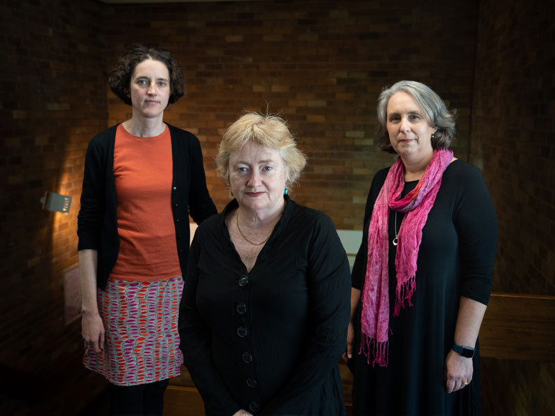 Drs Miriam Pepper, Kathleen McPhillips and Tracy McEwan 