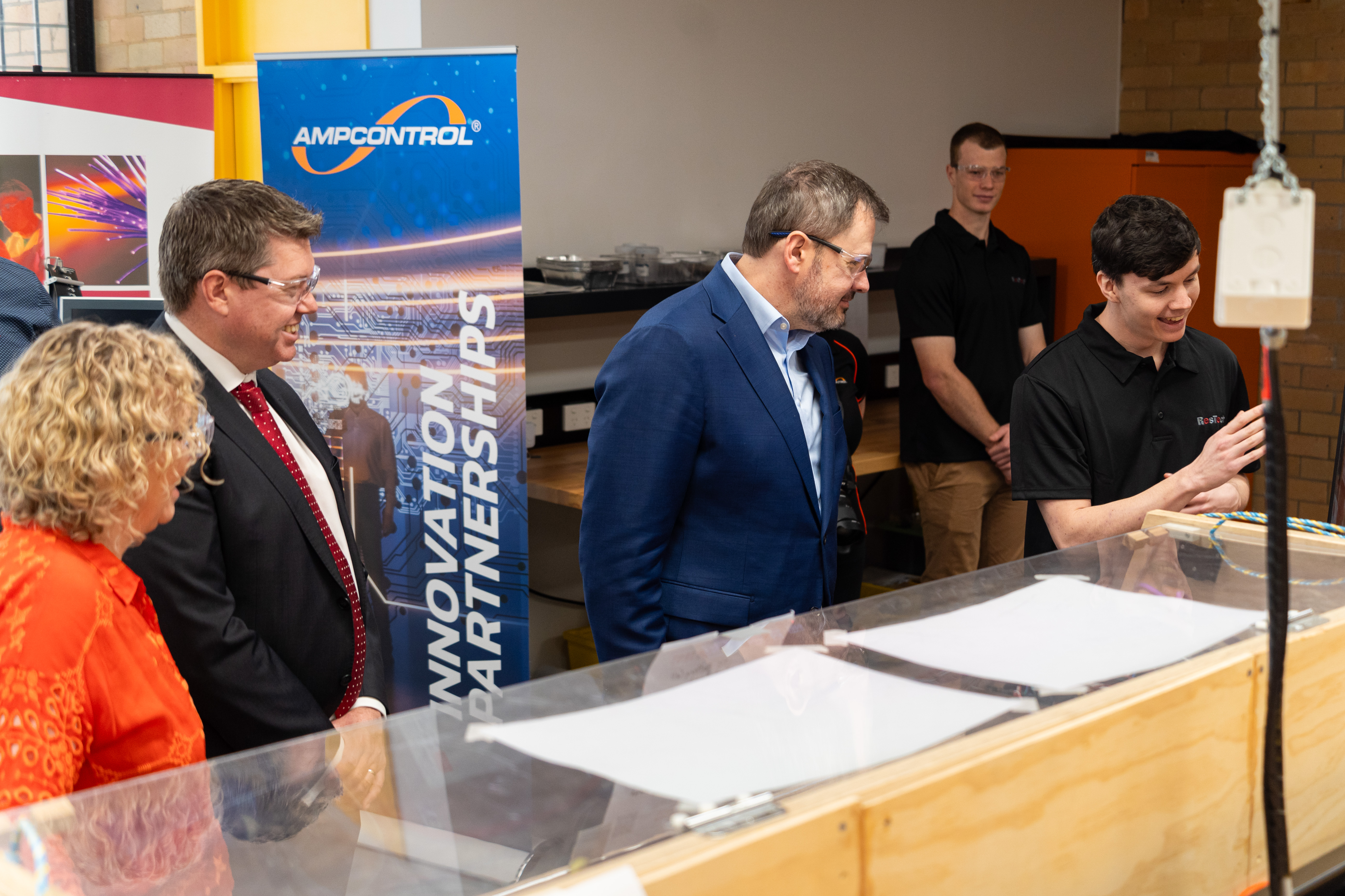 A student presents the ResTech project they have been working on A student presents the ResTech project they have been working on