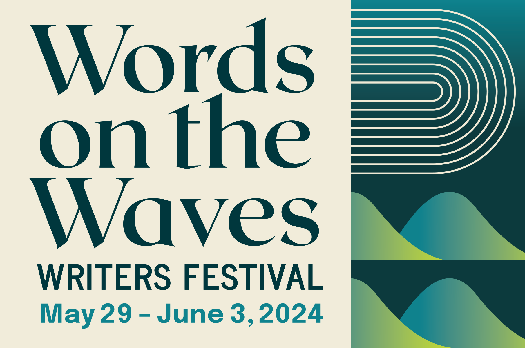 Words on the Waves writer festival Logo