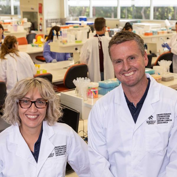 MHF investment to accelerate race to brain cancer cure. $1m Mark Hughes Foundation investment to accelerate race to brain cancer cure.