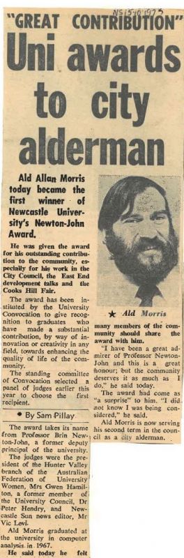 Allan Newspaper clipping