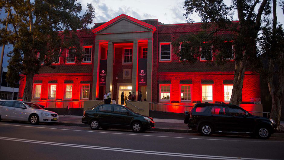 Watt Space Exterior at Night
