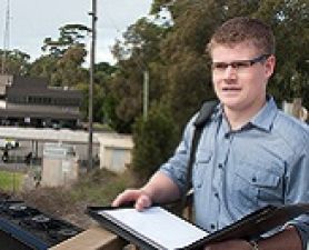 Bachelor of Business (Honours) student Daniel Frost. Interest, self-belief and commitment a recipe for success 