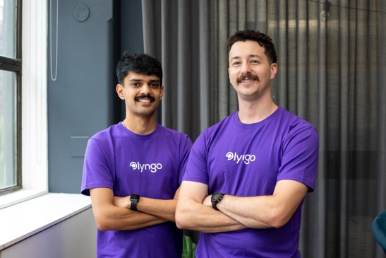 Tanmay Patel (Co-Founder & CEO) and Cameron Moore (Co-Founder & CEO/CTO) of Lyngo AI