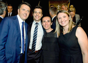 Italian PM Matteo Reni met with UON Staff at a post-G20 summit function