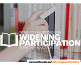 Image of Journal cover - iPad being pulled out of bookshelf. Latest issue of Journal released