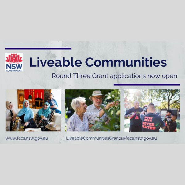 Livable Communities Grant. $1.3m in NSW Govt grants available for academics and universities
