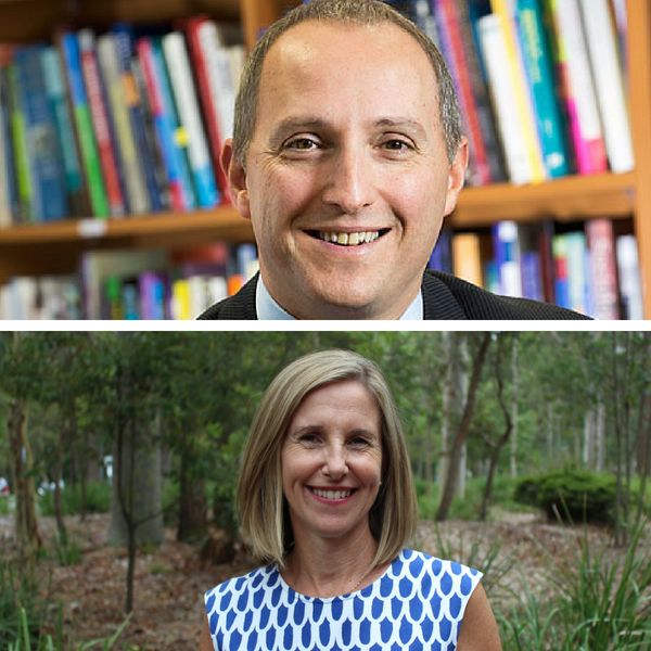 Prof John Germov and Tina Crawford. Navigating the course to agreement 