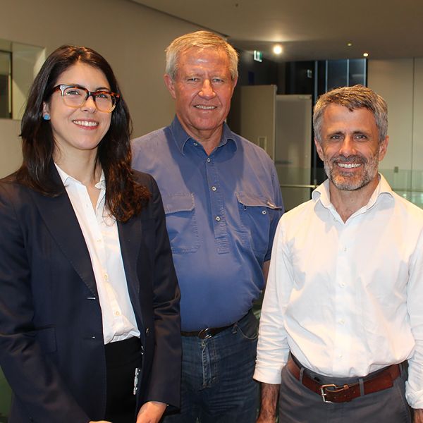 Dr Kirsten Coupland, Professor Neil Spratt and Dr Allan Davies. New fellowship to help put the freeze on stroke