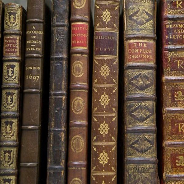 Emmerson collection of books. UON led team examines rare collection of books 