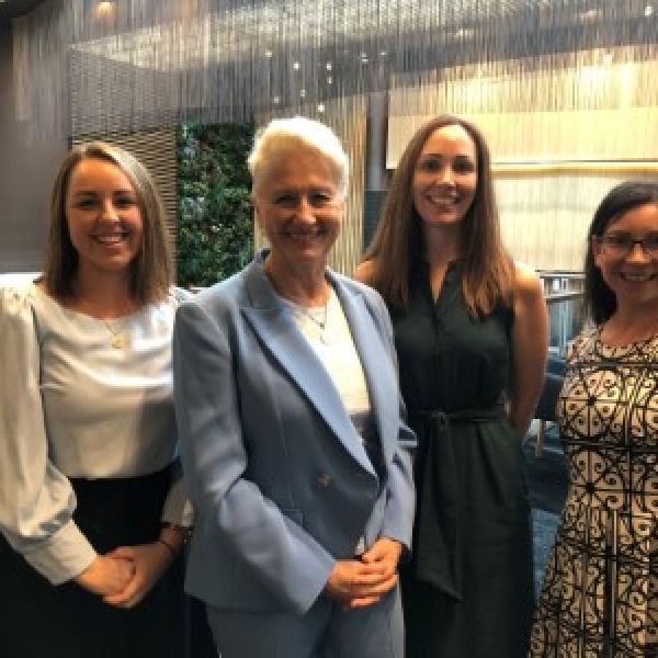 Elley Walmsley EMBA, Professor Kerryn Phelps AM, Samantha Bremmell WiMBA and Susan Hood Empower Network.. International Women’s Day with the Equal Futures Project