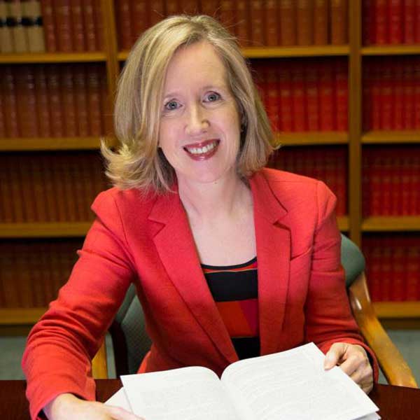 Prof Tania Sourdin in the Law Library