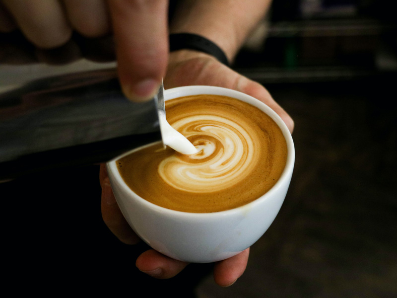Coffee being poured