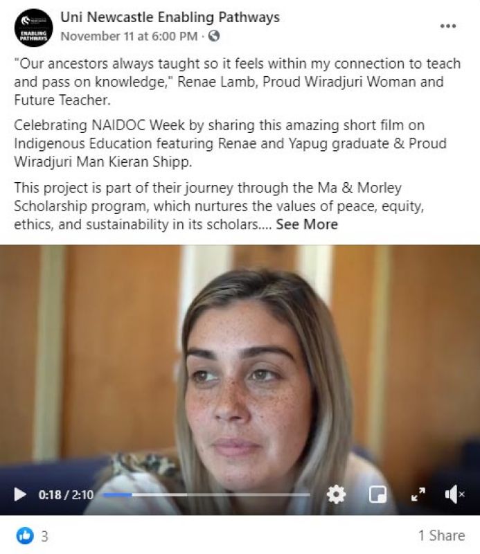 Ma Morley social media post