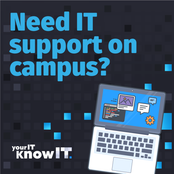 need it support on campus?. IT experts ready to help at Auchmuty Library