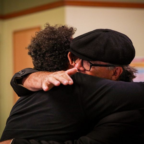 Guest with Professor Maynard at Purai Event