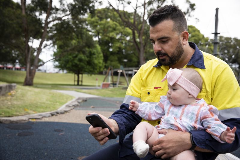 Michael with daughter Adrianna