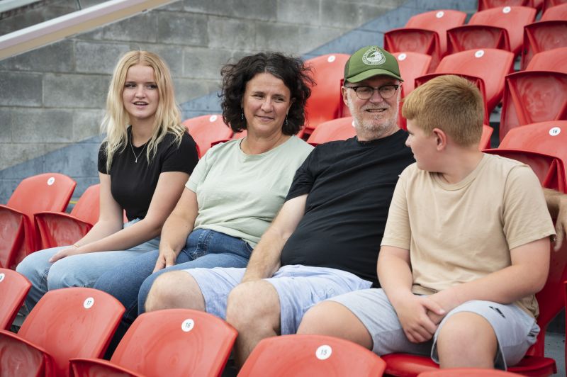 Scott Nash and his family are hopeful the partnership between the Mark Hughes Foundation and the University of Newcastle will turn the tide in brain cancer outcomes