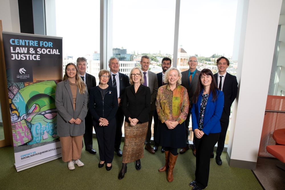 Centre for Law and Social Justice representatives gathered at NUspace