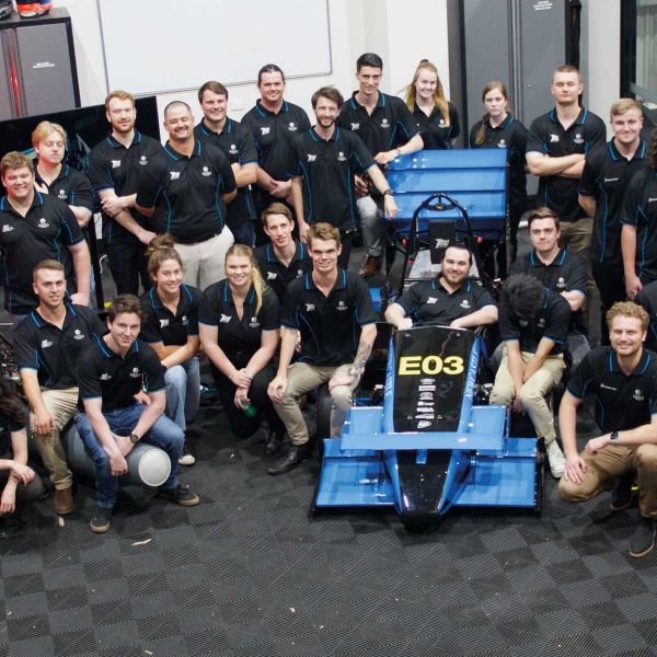 Family, friends, industry partners, sponsors, alumni and staff gathered to celebrate the 2022 NU Teams cohort and their competition vehicles, shown here. Image by Tarin Cromarty.. Mission possible: industry gets behind NU Teams  